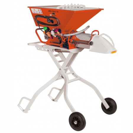 Betoniere și Malaxoare - Malaxor orizontal continuu pentru glet Bisonte Mix Pro 70, 230V, 0.75 kW, debit 250 l/h, capacitate 40 L