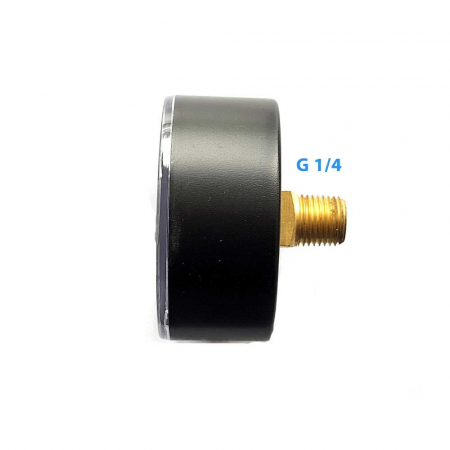 Manometru presiune aer Vepa D200/4, 0-12 bar, filet posterior 1/4'', D63 mm [1]