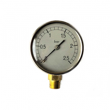 Compresoare - Manometru presiune aer Vepa D210/B, 0-2.5 bar, filet radial 1/4'', D63 mm