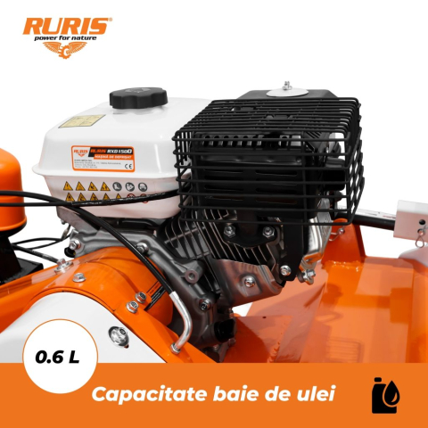 Masina de defrisat Ruris RXD1500, 7 CP, benzina, 2+1 viteze, latime lucru 50 cm [2]