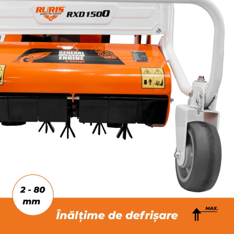 Masina de defrisat Ruris RXD1500, 7 CP, benzina, 2+1 viteze, latime lucru 50 cm [4]