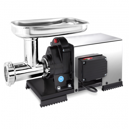 Articole de bucatarie - Masina de tocat carne electrica nr. 12, Reber 9512 NSP, 600 W, 50-90 kg/h, inox