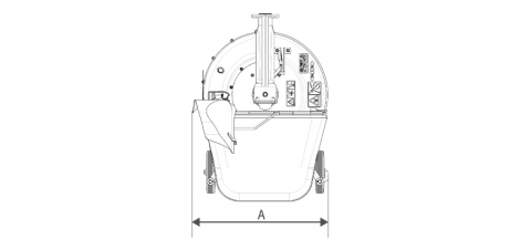 Masina de tuns gazon BCS 56 cm, sac 60 L (pentru roti 4.00-8, 4.00-10) [3]
