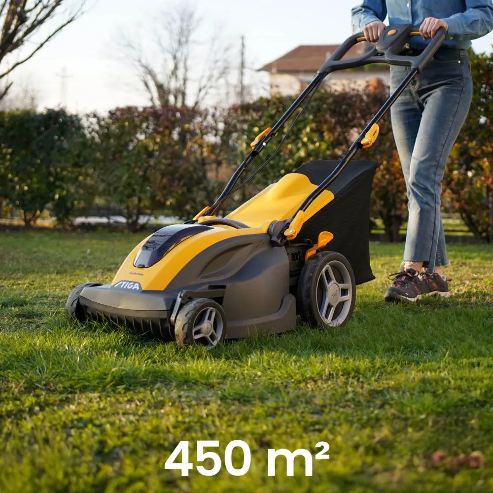 Masina de tuns iarba cu acumulator Stiga Combi 344e Kit, 48V, 5 Ah, 42 cm, 50 L, 3 moduri de taiere, dop mulcire inclus [4]