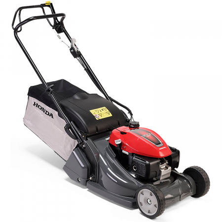 Masini de tuns gazon - Masina de tuns iarba cu rulou posterior Honda HRX 476 QY, 4.8 CP, benzina, 47 cm, 73 L, autopropulsata 1 viteza, Rotostop - blocarea lamei + Golire cos fara a opri motorul
