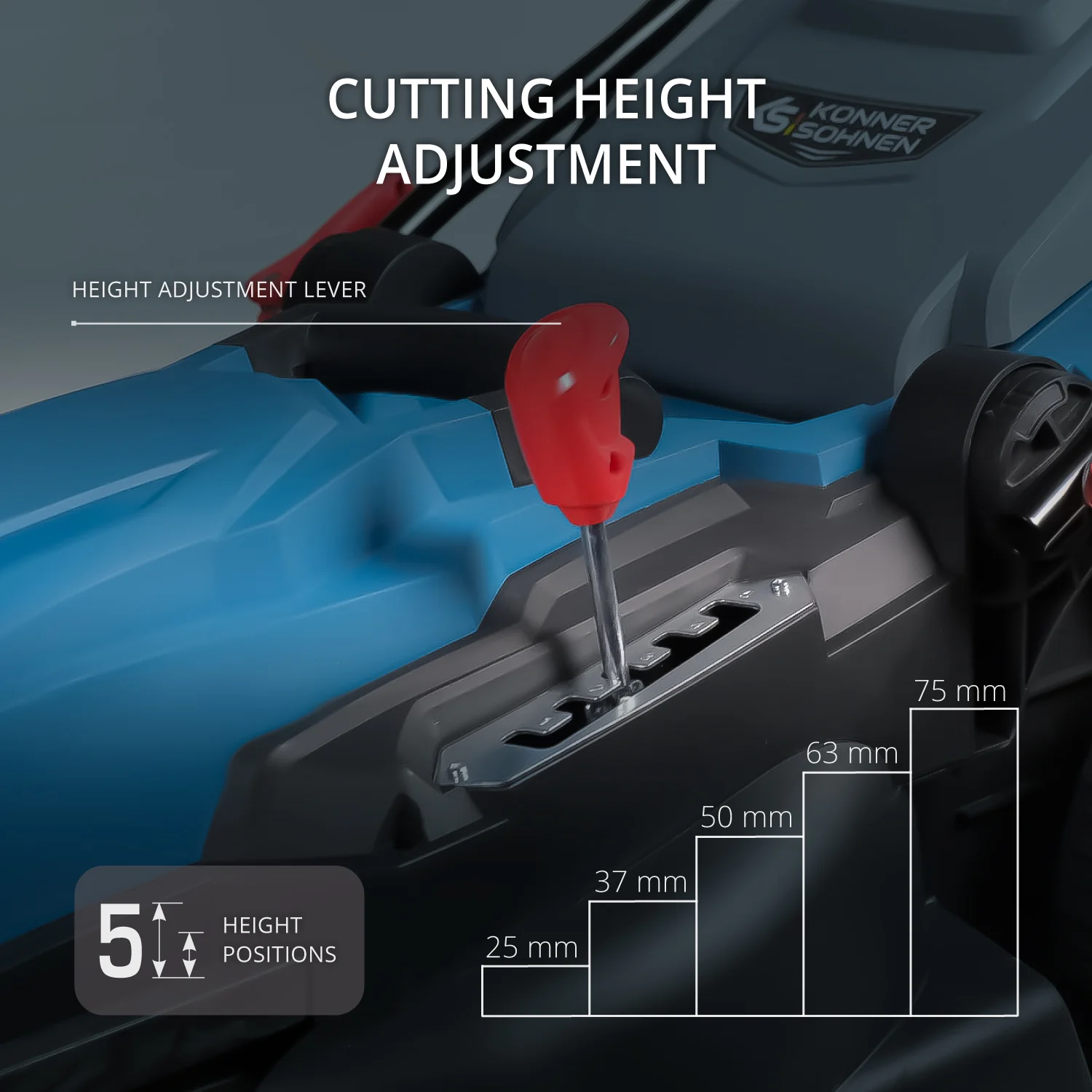Masina de tuns iarba electrica Konner & Sohnen KS 38LM, 1400 W, 38 cm, 40 L [4]