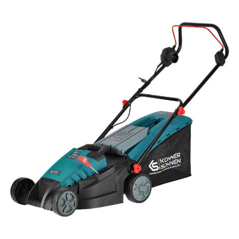 Masini de tuns gazon - Masina de tuns iarba electrica Konner & Sohnen KS 38LM-BL, 1400 W, 38 cm, 50 L, motor cu inductie