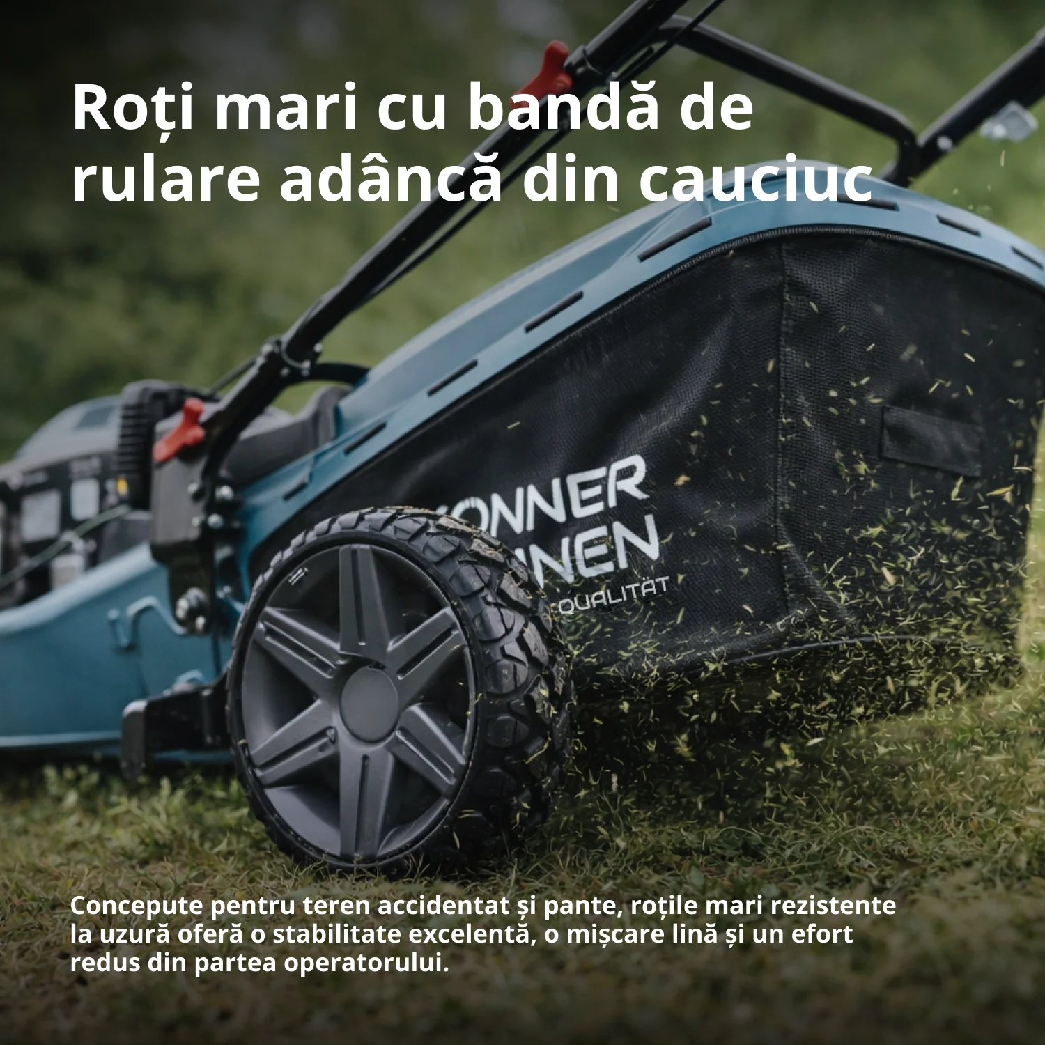 Masina de tuns iarba pe benzina Konner & Sohnen KS 46LMG, 4 CP, 46 cm, 60 L [7]
