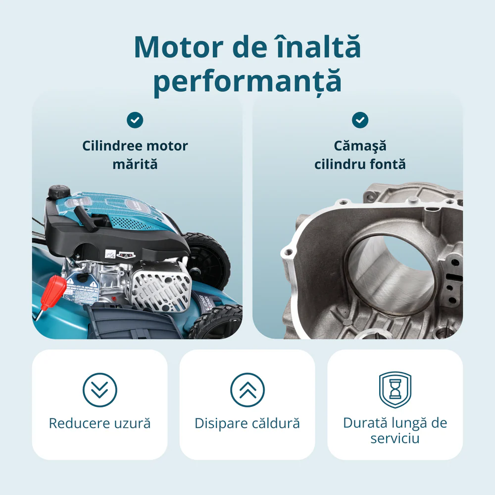 Masina de tuns iarba pe benzina Konner & Sohnen KS 51LMG-SP, 4.5 CP, 51 cm, 60 L, autopropulsata [5]