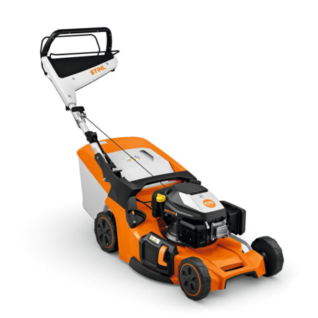 Masini de tuns gazon - Masina de tuns iarba pe benzina Stihl RM 453 T, 3.5 CP, 51 cm, 55 L, autopropulsata