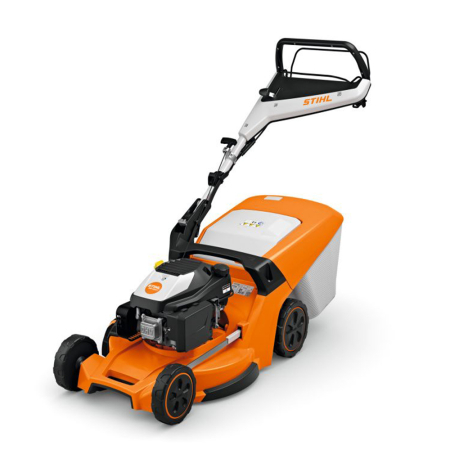 Masini de tuns gazon - Masina de tuns iarba pe benzina Stihl RM 453 V, 3.5 CP, 51 cm, 55 L, sistem tractiune Vario