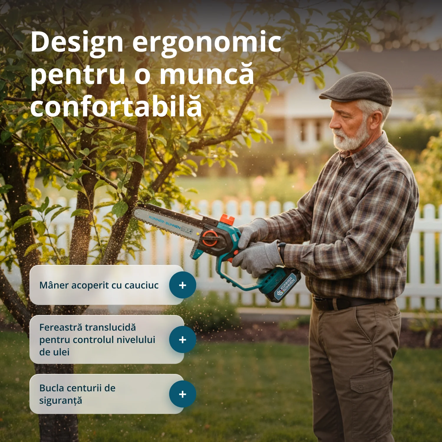 Mini fierastrau cu acumulator Konner & Sohnen KS MCS20V-8 CASE, 20 V, 2 Ah, 20 cm [4]