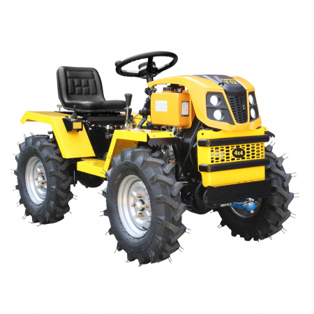 Mini tractor ProGARDEN Campo T12 G2, 4x4, 12 CP, diesel, hidraulica fata-spate, roti 6.00-12