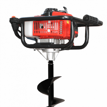Motoburghiu - Foreza pamant Bisonte BTA-30M-ACC2, 3 CP, benzina, 2 timpi + 3 burghie incluse [6]