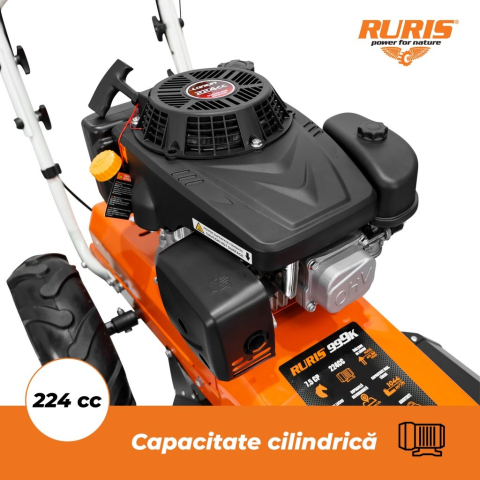 Motocositoare profesionala cu functie de mulcire Ruris 999K, 7.5 CP, benzina, latime de taiere 580 mm [3]