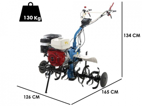 Motocultor AGT 13000 PREMIUM, Honda GX390, 13 CP, benzina, 3+1 viteze + roti 5.00-12", plug bilonat [14]