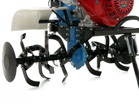 Motocultor AGT 9000 PREMIUM, Honda GX270, 9 CP, benzina, 2+1 viteze + roti 5.00-12, plug bilonat [59]