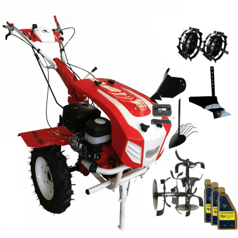 Motosape si Motocultoare - Motocultor Bisonte Agro Garden BTA-13SG + PACHET 2 (roti metalice + plug arat + plug bilonat + plug scos cartofi + ulei transmisie + contor ore functionare)