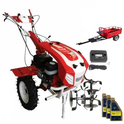 Motosape si Motocultoare - Motocultor Bisonte BTA-13SG, 13 CP, benzina, 2+1 viteze + accesorii (Pachet 3)