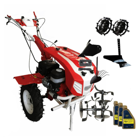 Motosape si Motocultoare - Motocultor Bisonte Agro Garden BTA-16SG - PACHET 2 (roti metalice + plug arat + plug bilonat + plug scos cartofi + ulei transmisie + contor ore functionare)