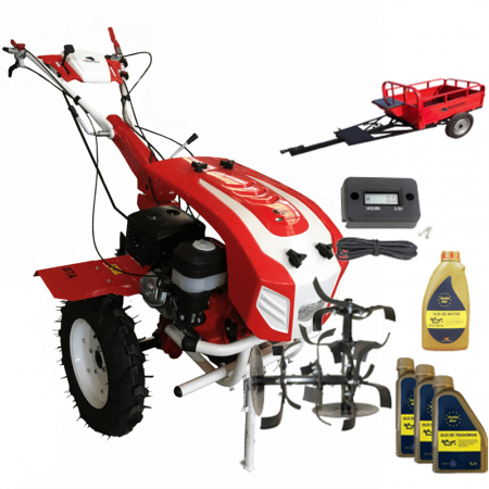 Motosape si Motocultoare - Motocultor Bisonte BTA-16SGE, 16 CP, benzina, 2+1 viteze + accesorii (Pachet 3)