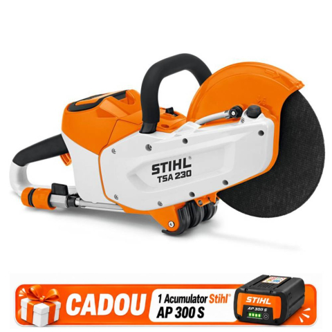 Campanie Utilaje Stihl + Acumulator AP cadou - Motodebitator cu acumulator Stihl TSA 230, 36V, 1.6 kW, Ø disc 230 mm, Solo (fara acumulator si incarcator)