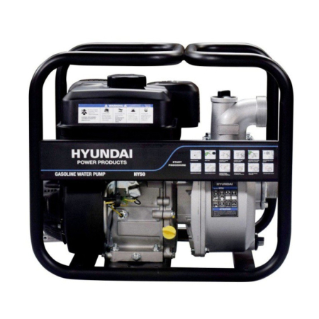Pompe de apa - Motopompa apa curata Hyundai HY50, 2", 5.5 CP, benzina, 500 l/min, Hmax. 27 m