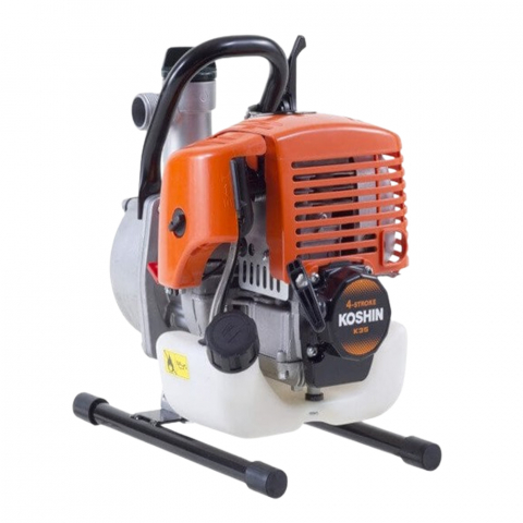 Motopompa apa curata Koshin SEV-25F-BAB, 1", motor Koshin KC35, 1.1 CP, benzina, 135 l/min, Hmax. 35 m [1]