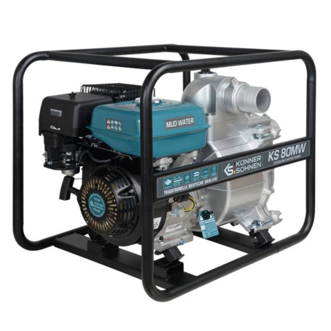 Motopompa apa murdara Konner & Sohnen KS 80MW, 3", benzina, 1000 l/min, Hmax. 20 m