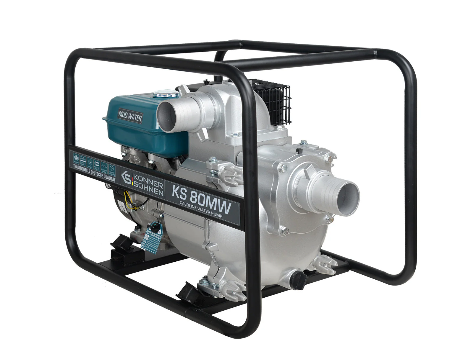 Motopompa apa murdara Konner & Sohnen KS 80MW, 3", benzina, 1000 l/min, Hmax. 20 m [2]