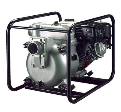 Pompe de apa - Motopompa apa murdara Koshin KTH-80X-BAB, 3", motor Honda GX240, 9 CP, benzina, 1340 l/min, Hmax. 27 m