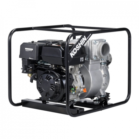 Motopompa apa murdara Koshin KTZ-100X-BAE, 4", motor Koshin K420, 9.8 CP, benzina, 1680 l/min, Hmax. 24 m [1]