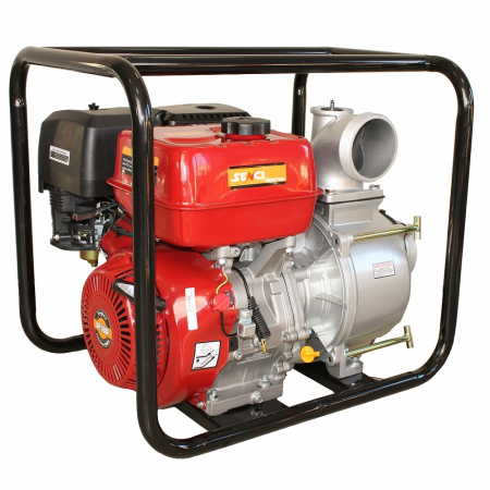 Motopompa apa murdara Senci SCWT-100, 4", 13 CP, benzina, 1500 l/min, Hmax. 35 m