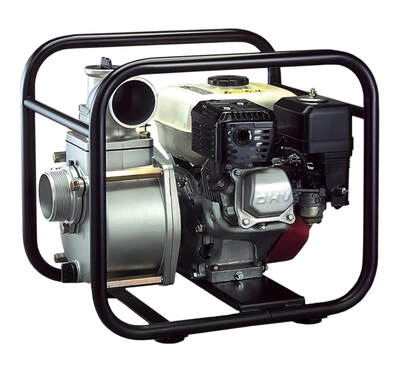 Motopompa apa semimurdara Koshin STH-80X-BDW, 3", motor Honda GX160, 4.9 CP, benzina, 900 l/min, Hmax. 26 m