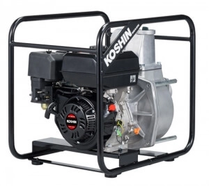 Motopompa apa semimurdara Koshin STV-100X-BAE, 4", motor Koshin K300, 6.8 CP, benzina, 1500 l/min, Hmax. 28 m [1]