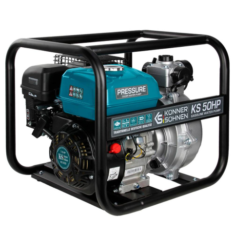 Pompe de apa - Motopompa de presiune Konner & Sohnen KS 50HP, 2", benzina, 500 l/min, Hmax. 50 m