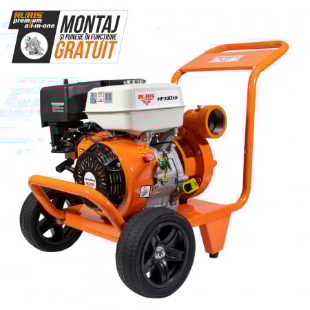 Motopompa pentru irigatii prin coloana Ruris MP300XR, 3", 13 CP, benzina, 667 l/min, Hmax. 80 m [1]