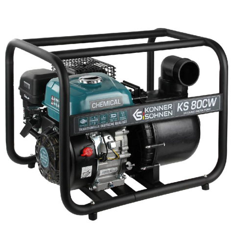 Pompe de apa - Motopompa pentru substante chimice Konner & Sohnen KS 80CW, 3", benzina, 1000 l/min, Hmax. 28 m