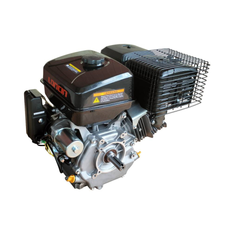 Motoare - Motor benzina Loncin G420F, 9 kW, 420 cmc, ax cilindric cu pana 25 x 60 mm, pornire electrica
