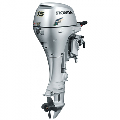 Honda Marine - Motor de barca Honda BF15DK2 LHSU, 15 CP, cizma lunga, pornire electrica, comanda la eche