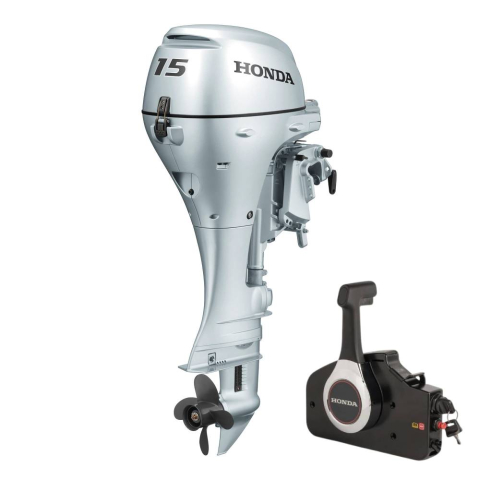 Honda Marine - Motor de barca Honda BF15DK2 LRTU, 15 CP, cizma lunga, pornire electrica, comanda la distanta