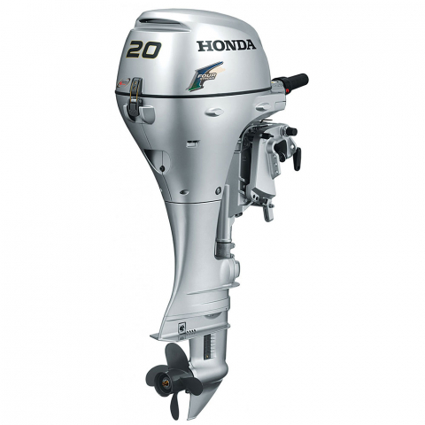 Honda Marine - Motor de barca Honda BF20DK2 LRU, 20 CP, cizma lunga, pornire electrica, comanda la distanta