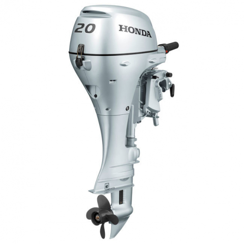 Honda Marine - Motor de barca Honda BF20DK2 SHSU, 20 CP, cizma scurta, pornire electrica, comanda la eche