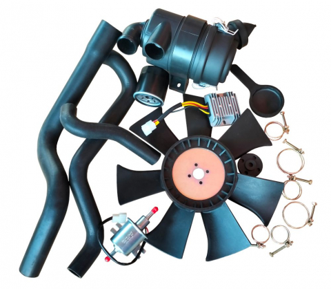 Motor diesel Yorking YD2V80, 14.5 kW, 794 cmc, 2 cilindri in V, 4 timpi, ax conic [6]