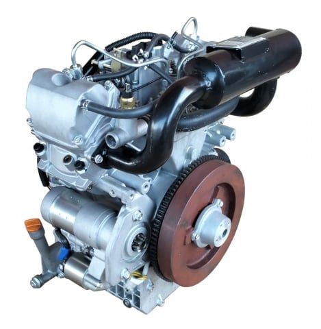 Motor diesel Yorking YD2V80, 14.5 kW, 794 cmc, 2 cilindri in V, 4 timpi, ax conic [2]