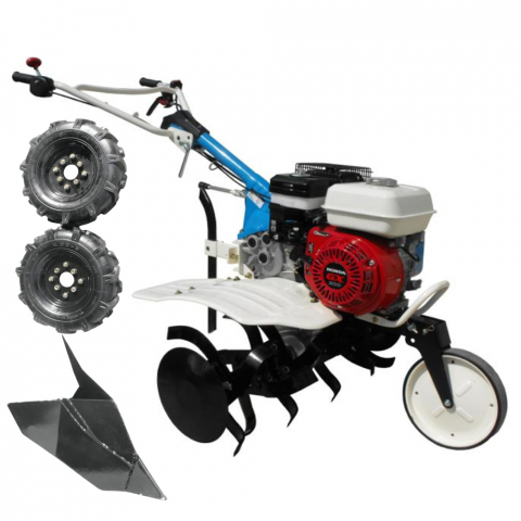 Agricultura - Motosapa AGT 5580, Honda GX200, 6.5 CP, benzina, 2+1 viteze + roti 4.00-8, plug bilonat