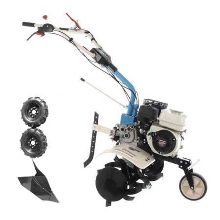 Motosape si Motocultoare - Motosapa AGT 6500 PREMIUM, Honda GP160, 5.5 CP, benzina, 2+1 viteze + roti 4.00-8, plug bilonat