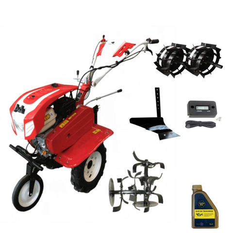 Motosape si Motocultoare - Motosapa Bisonte Agro Garden BTA-900 + PACHET 1 (roti metalice + plug arat + ulei transmisie + contor ore functionare)