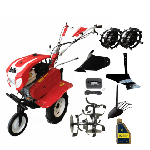 Motosape si Motocultoare - Motosapa Bisonte Agro Garden BTA-900 + PACHET 2 (roti metalice + plug arat + plug bilonat + plug scos cartofi + ulei transmisie + contor ore functionare)