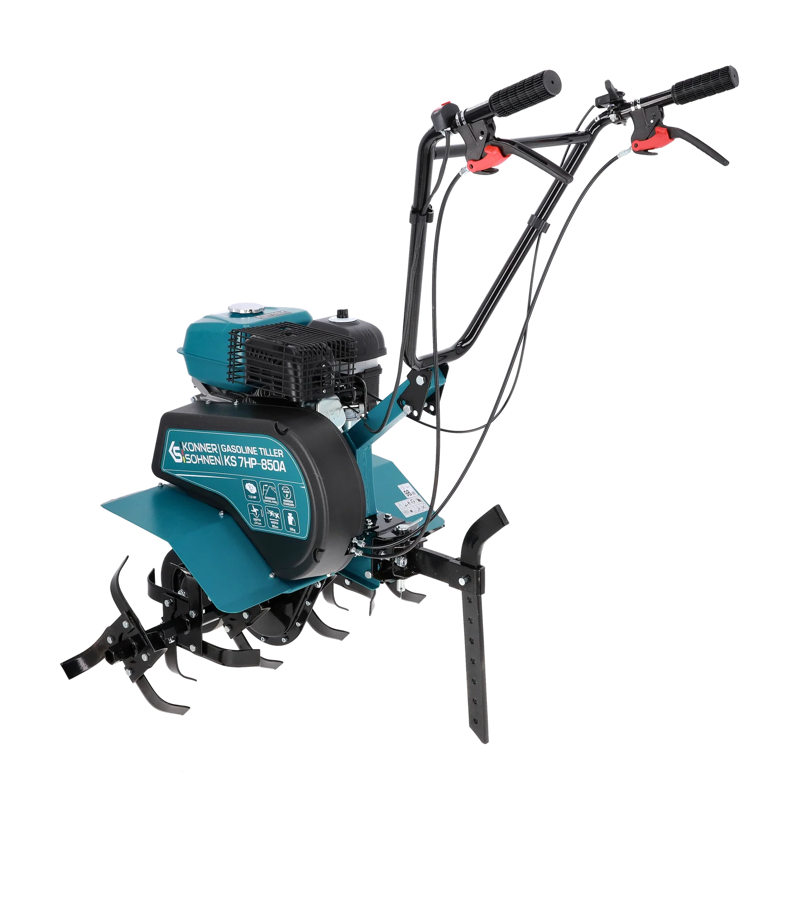 Motosapa pe benzina Konner & Sohnen KS 7HP-850A, 7 CP, 1+1 viteze, latime lucru 80 cm [3]